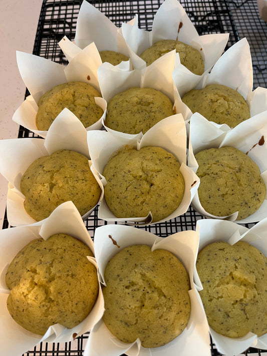 6 pack Almond Poppy Seed Muffins